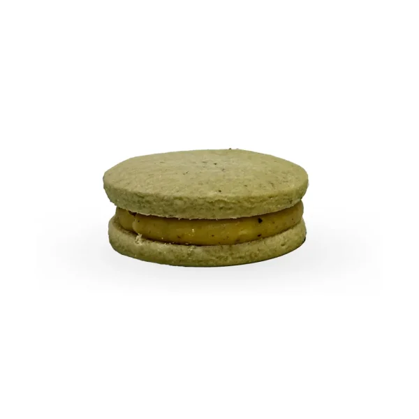 Alfajor de Pistacho con crema de Pistacho